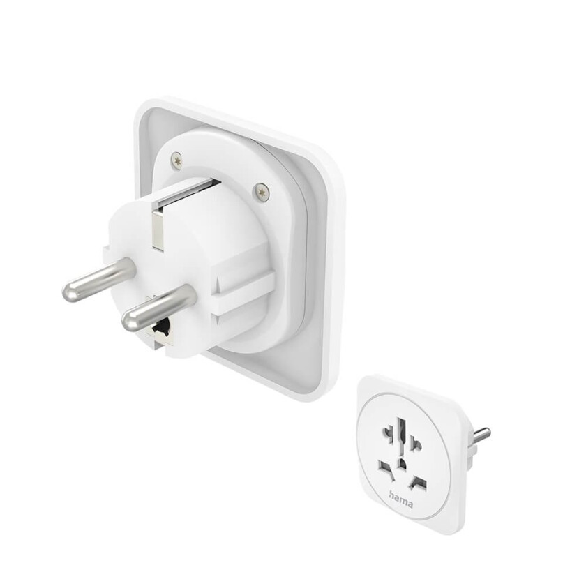 Traveladapter Type E/F Universal World-EU White