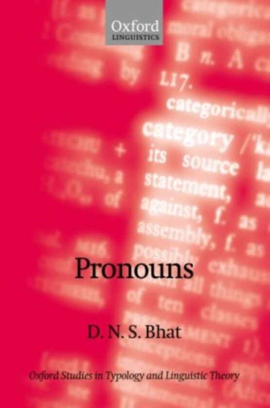 Pronouns av Darbhe Narayana Shankara Bhat (Hardcover)