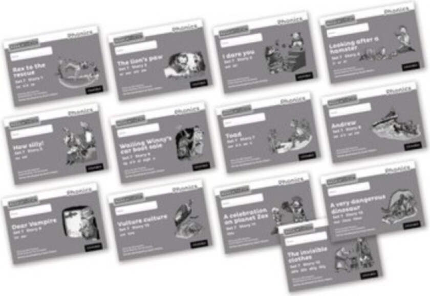 Read Write Inc. Phonics: Grey Set 7 Core Black & White Storybooks (Mixed Pack of 13) av Gill Munton (Paperback)