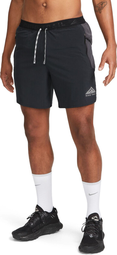 Dri-Fit Trail Second Sunrise 7" Shorts Herre Black/Dark Smoke Grey/White S