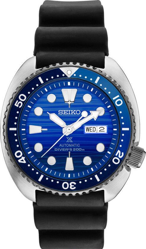 Fantastiske funksjoner med - Seiko Prospex Save The Ocean Special Edition SRPC91K1 - Automatisk - Sølv - Herreklokker - Gummi - Mineral