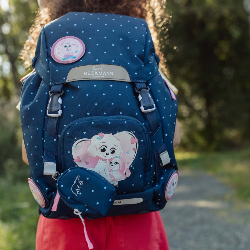 Skolesekk 1.kl Pet Friends Blue Classic 22L
