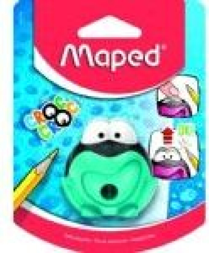 017710, Manuell blyantspisser, Flerfarget, Plastikk, Stål, China, Blister