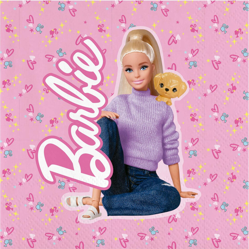 Servietter Barbie™ Friends - 20-pakning