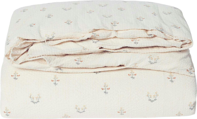 La Fraise Seersucker Duvet Cover King 260x240 Cm - Dynetrekk Organisk Bomull Beige - GF120270-000-1644EU