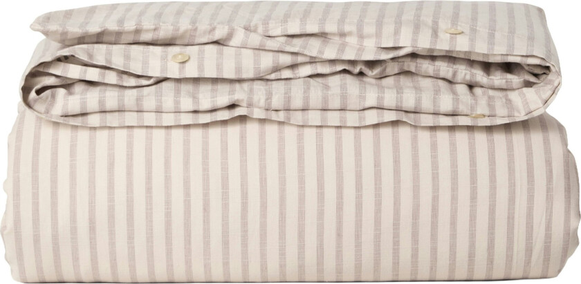 Stripe Mauve Duvet Cover 210x150 Cm - Dynetrekk Organisk Bomull Beige - GF120281-8100-2319GL