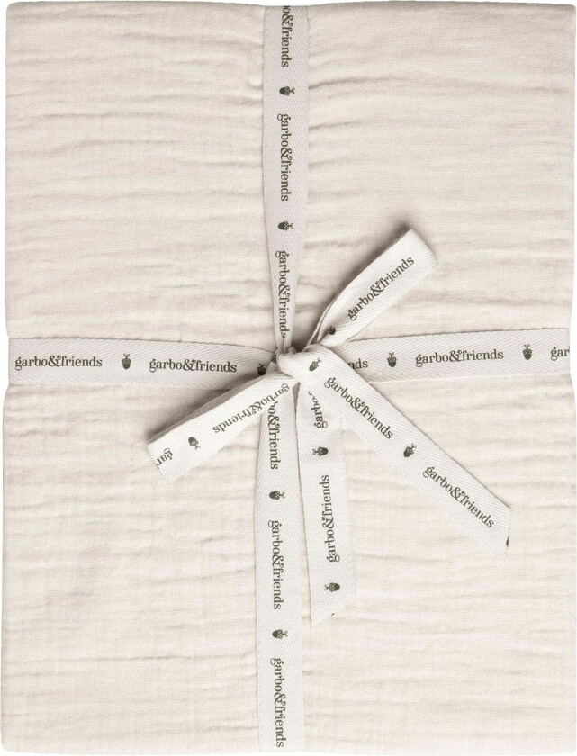 Eggshell Muslin Stretchlaken Enkel 90x200 Cm - Laken Organisk Bomull Beige - GF1490381-030-209GL