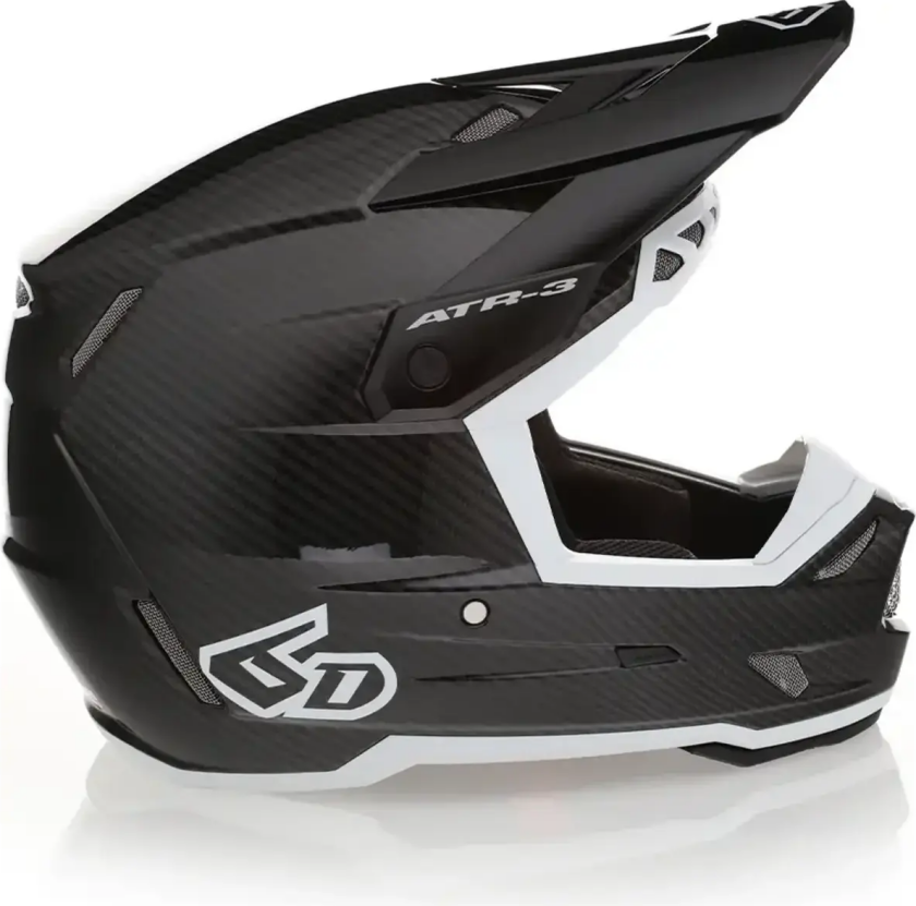 Bilde av Crosshjelm 6D ATR-3 Solid FIM Blank Svart/HvitL