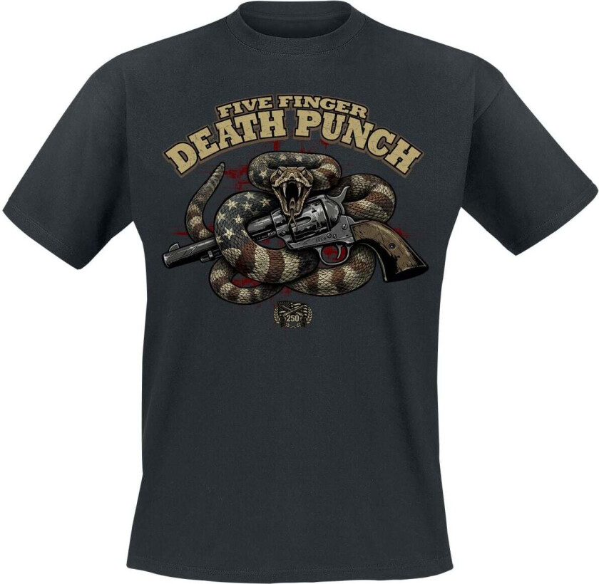 T-skjorte - Rattle Snake Mock Up - S til 5XL - Herrer - svart