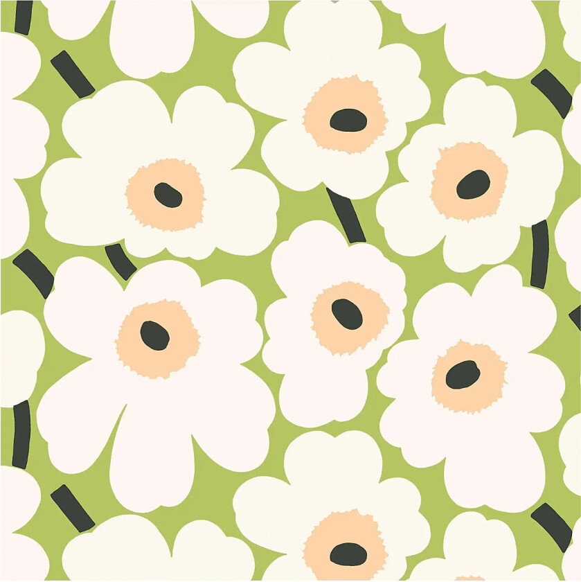 Marimekko Napkin Mini Unikko - Green - 24X24CM