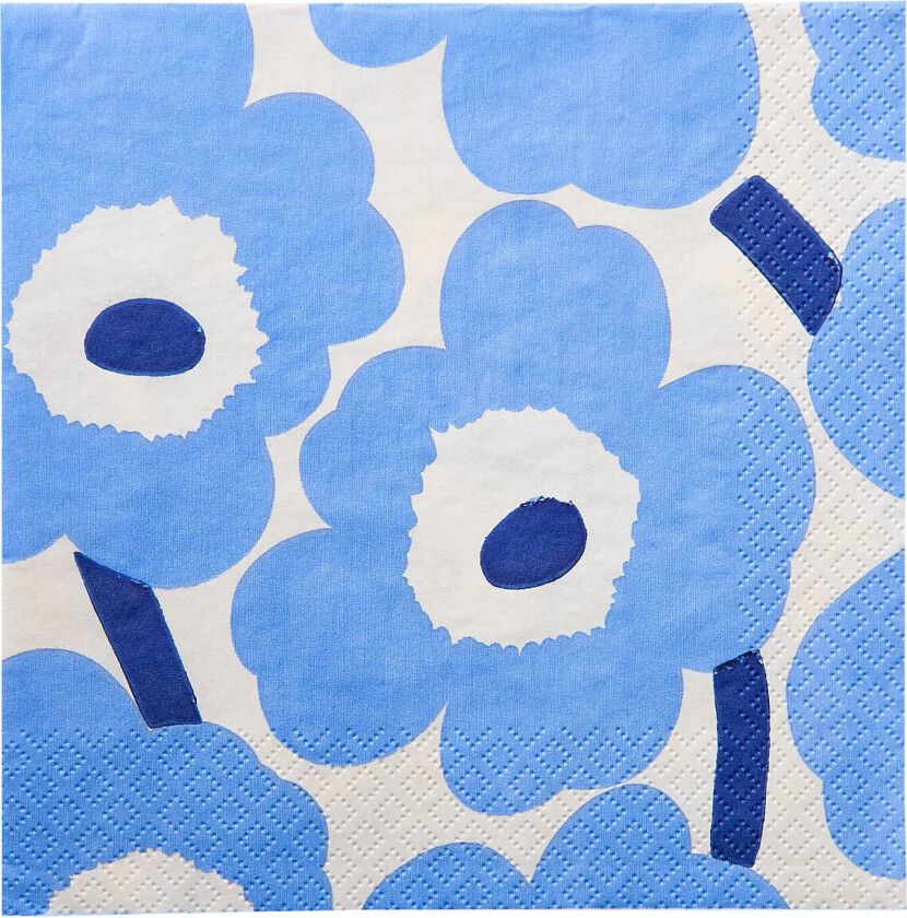 Marimekko Napkin Unikko - Blue - 33X33CM