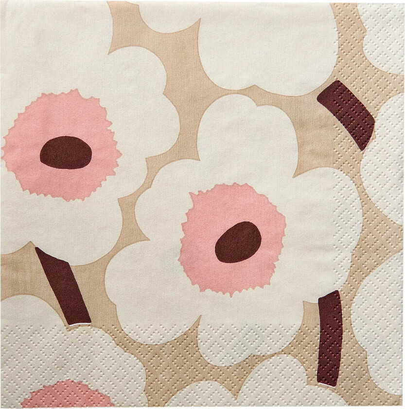 Marimekko Napkin Unikko - Beige - 33X33CM