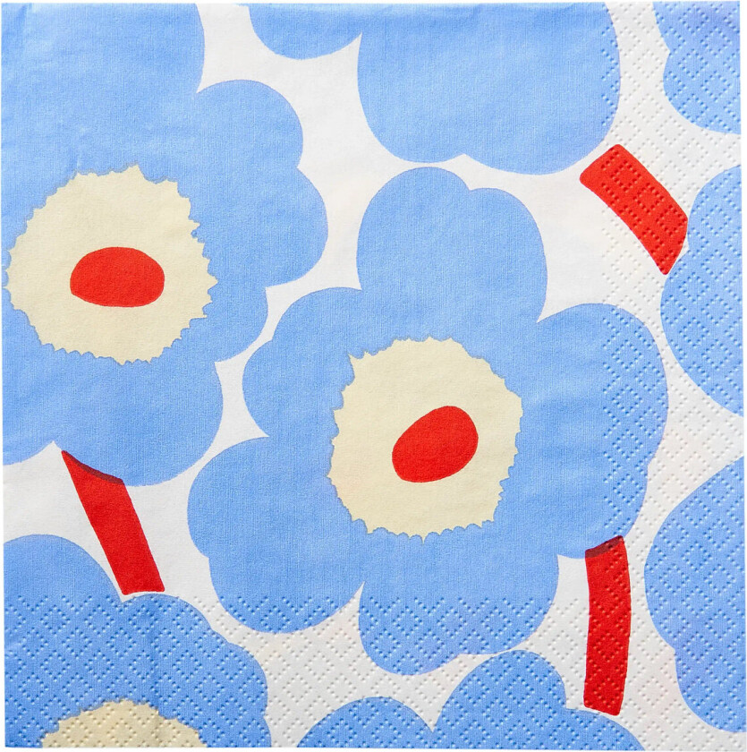 Marimekko Napkin Unikko - Blue - 24X24CM
