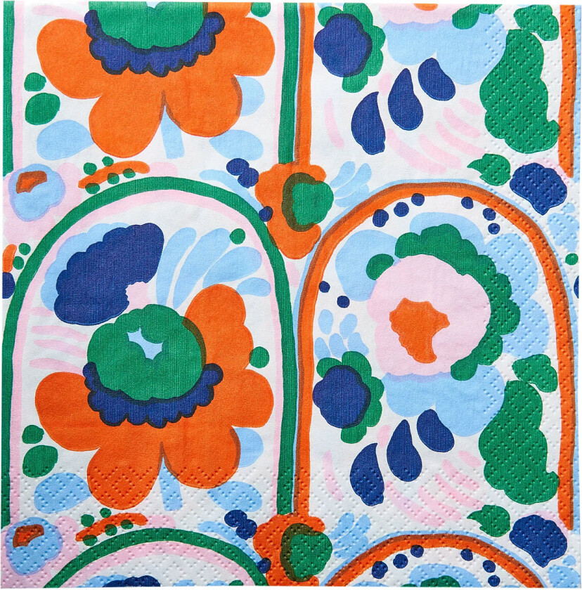 Marimekko Napkin Karuselli - Orange - 33X33CM