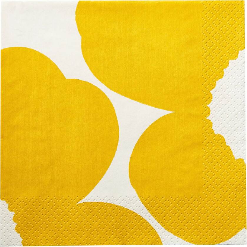 Marimekko Napkin Iso Unikko - Yellow - 33X33CM