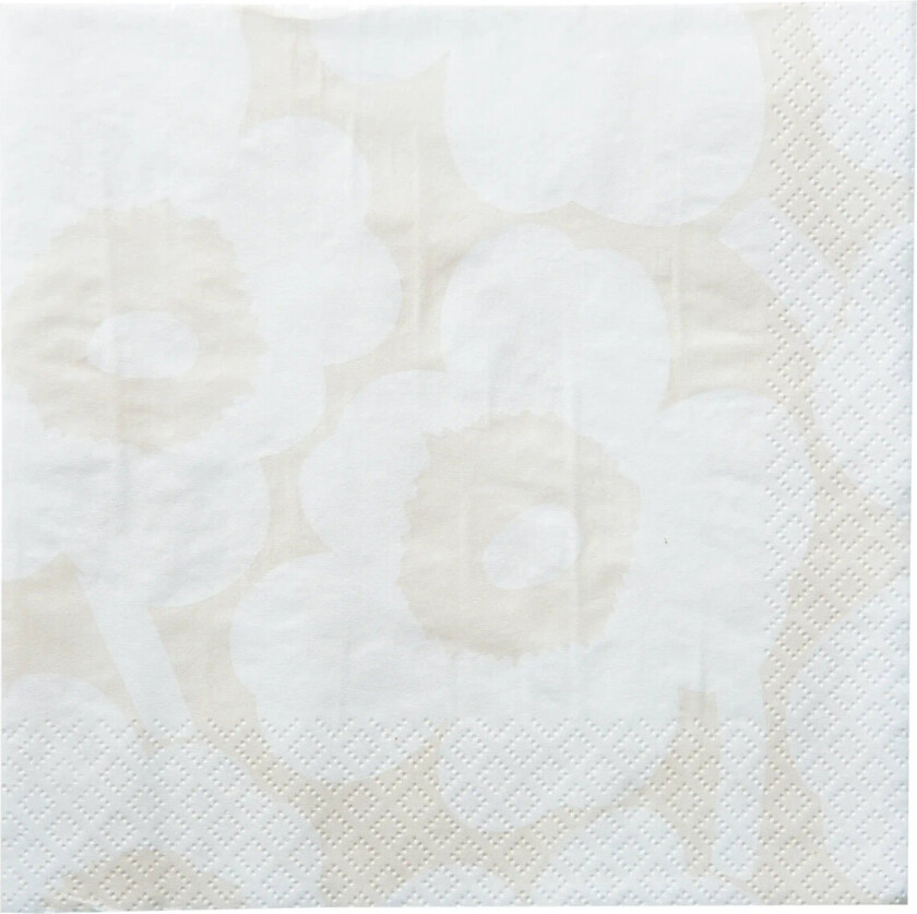 Marimekko Napkin Unikko - Cream - 24X24CM