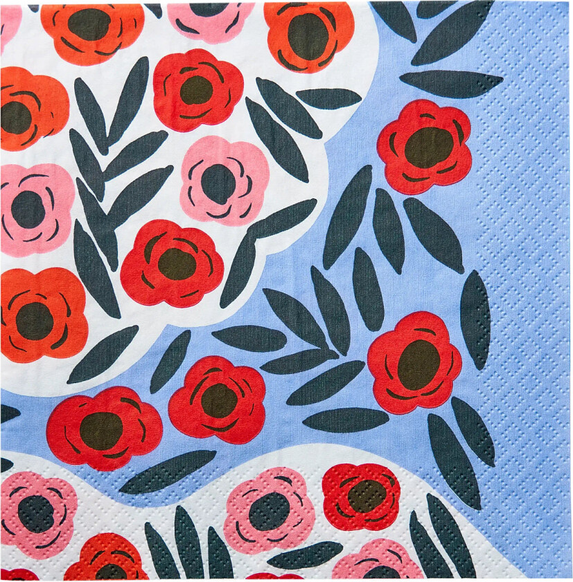 Marimekko Napkin Ruukku - Blue - 33X33CM