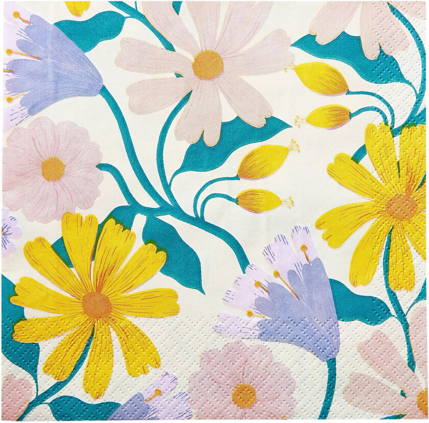 Napkin Iisa - Multi/patterned - 33X33CM