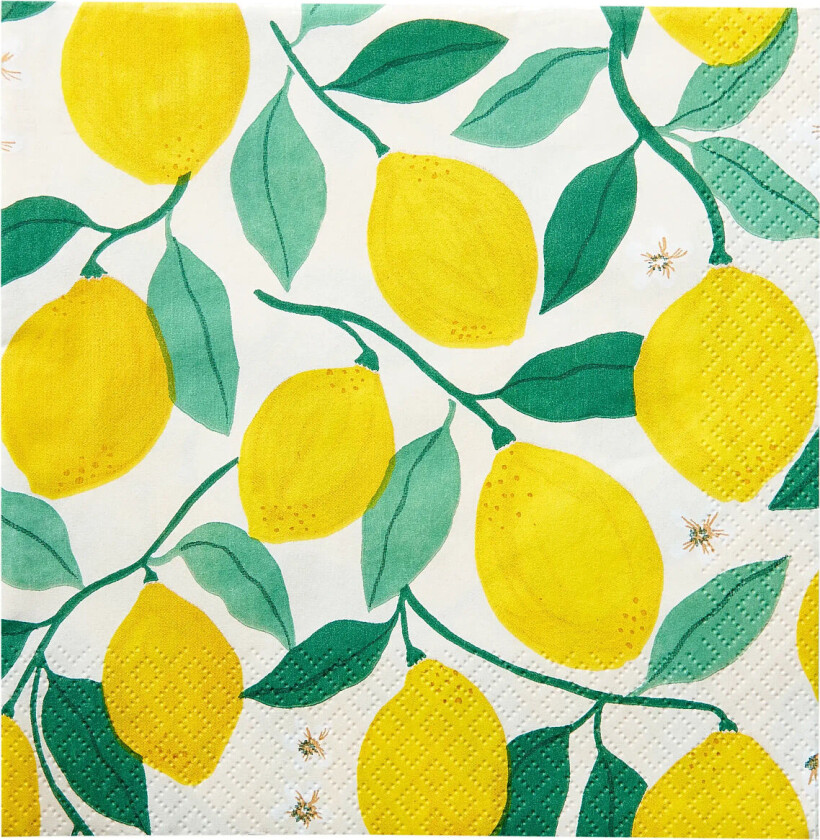 Napkin Lemon - Yellow - 33X33CM