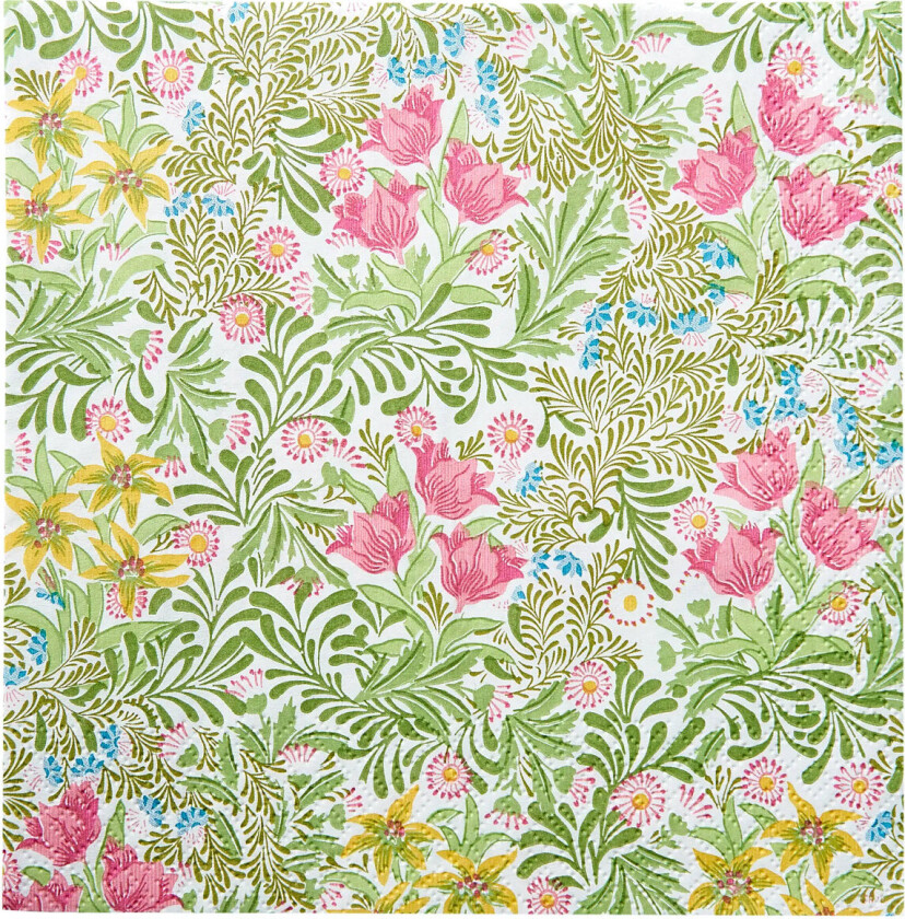 William Morris Napkin Bower Napkin - Green - 33X33CM