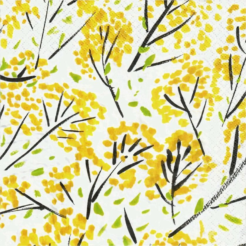 Napkin Onnenpensas - Yellow - 33X33CM