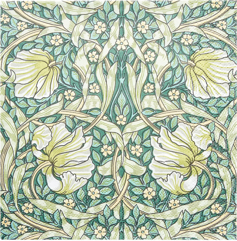 William Morris Napkin Pimpernel Napkin - Green - 24X24CM
