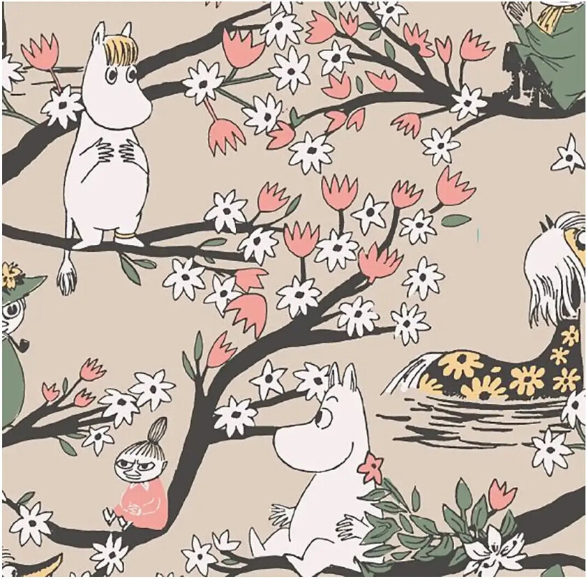 Moomin Napkin Moomin Falls In Love - Beige - 33X33CM