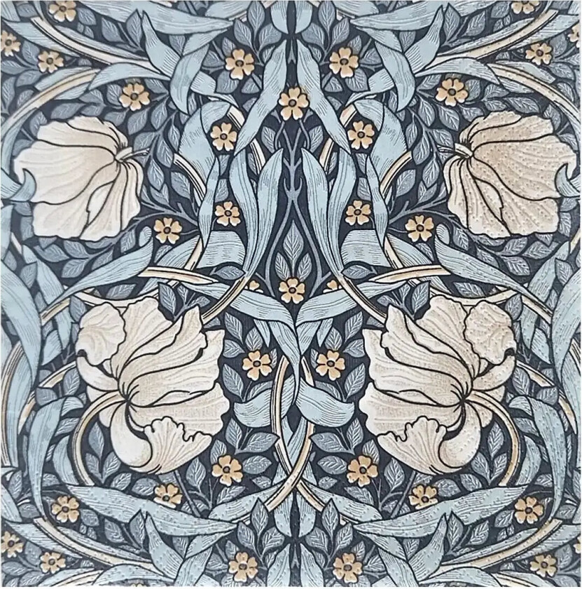 William Morris Napkin Pimpernel Napkin - Blue - 24X24CM