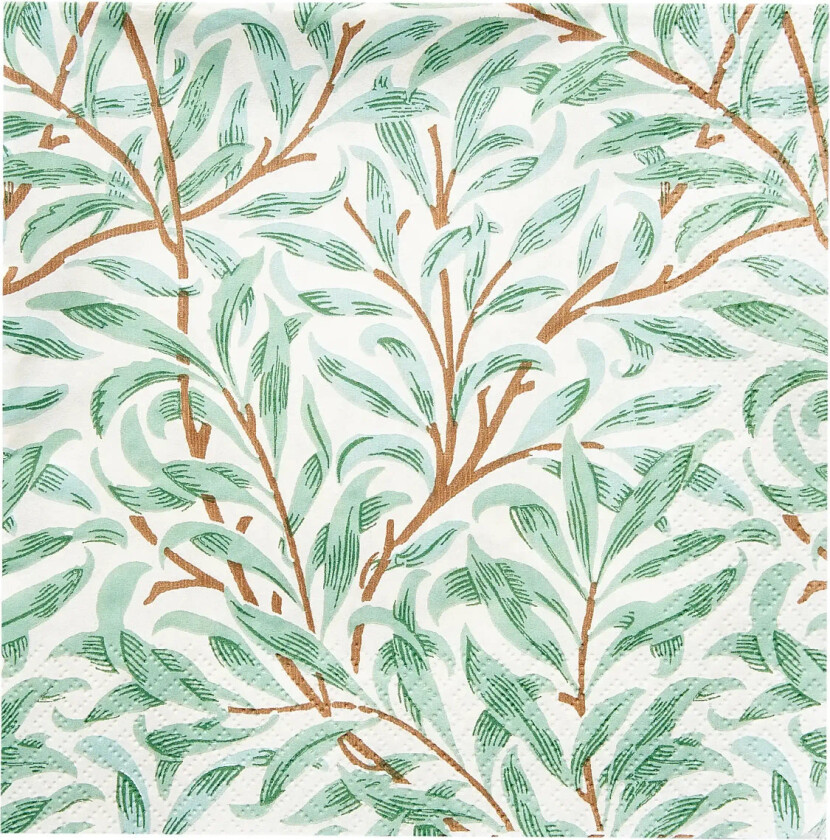 William Morris Napkin Willow Bough Napkin - Green - 24X24CM