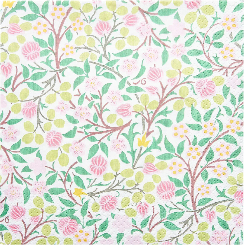 William Morris Napkin Clover Napkin - Pink - 24X24CM