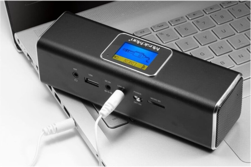 MusicMan DAB Bluetooth Soundstation BT-X29 - Bærbar DAB-radio - 6 watt - svart