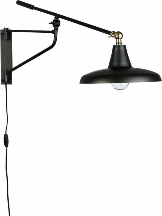 Hector Vegglampe sort