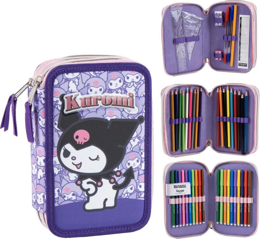 Pencil Case with Accessories - Hello Kitty Kuromi (I-2700002311)