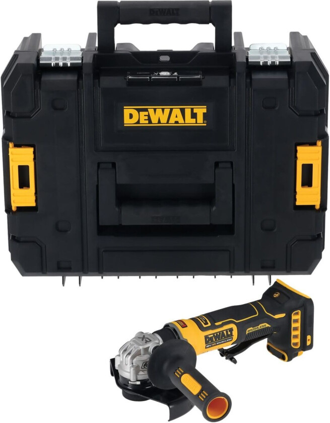 DCG404NT-XJ Vinkelsliper uten batteri og lader, med veske