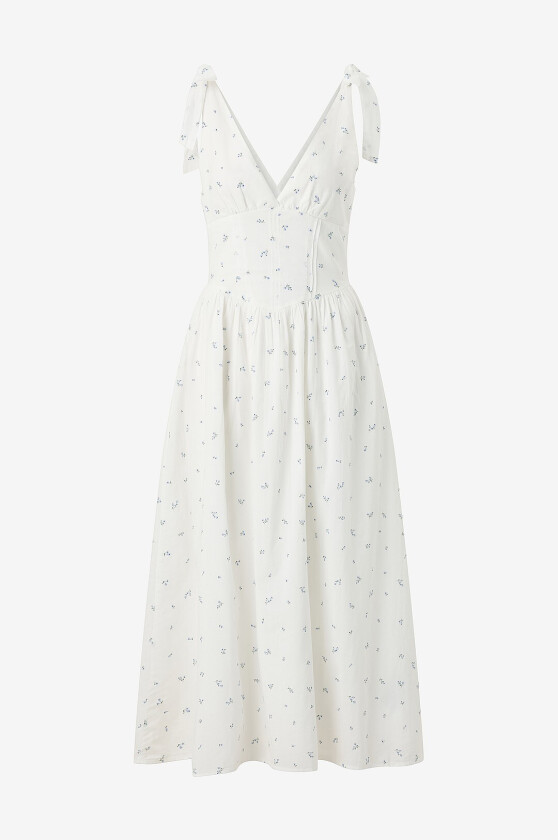 Maxikjole Tie Dress - Flerfarget