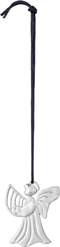 Karen Blixen engel med harpe juletrepynt 7 cm Forsølvet