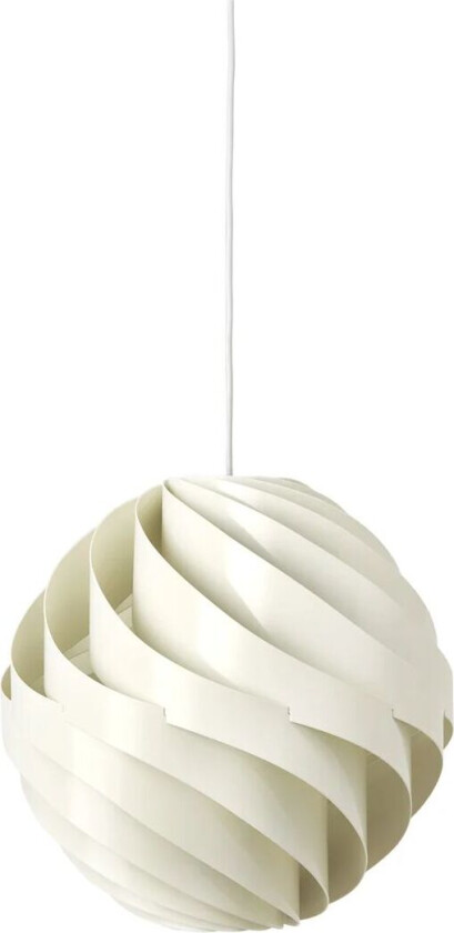 Turbo taklampe blank Ø 36 cm Alabaster white