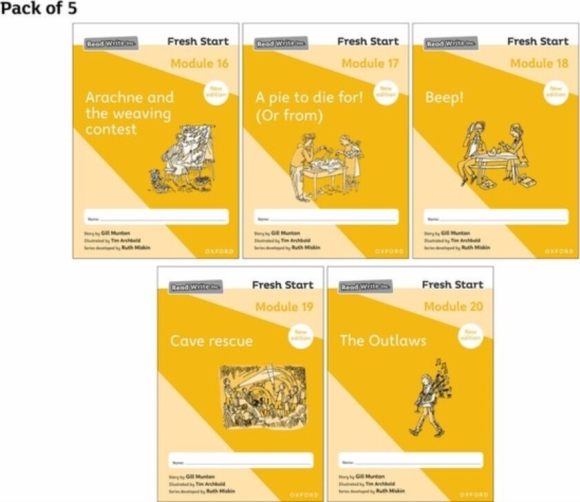 Read Write Inc. Fresh Start: 2024 Modules 16-20 - Pack of 5 av Gill Munton (Paperback)