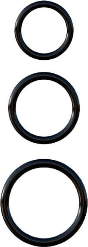 Pipedream Silicone 3-ring Stamina Set Pakke med penisringer