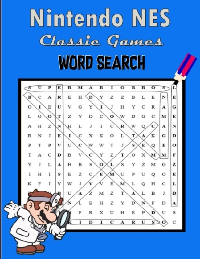 Nintendo NES Classic Games Word Search av Alex Miklas (Paperback)