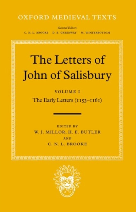 The Letters of John of Salisbury: Volume I: The Early Letters (1153-1161) av John of Salisbury (Hardcover)