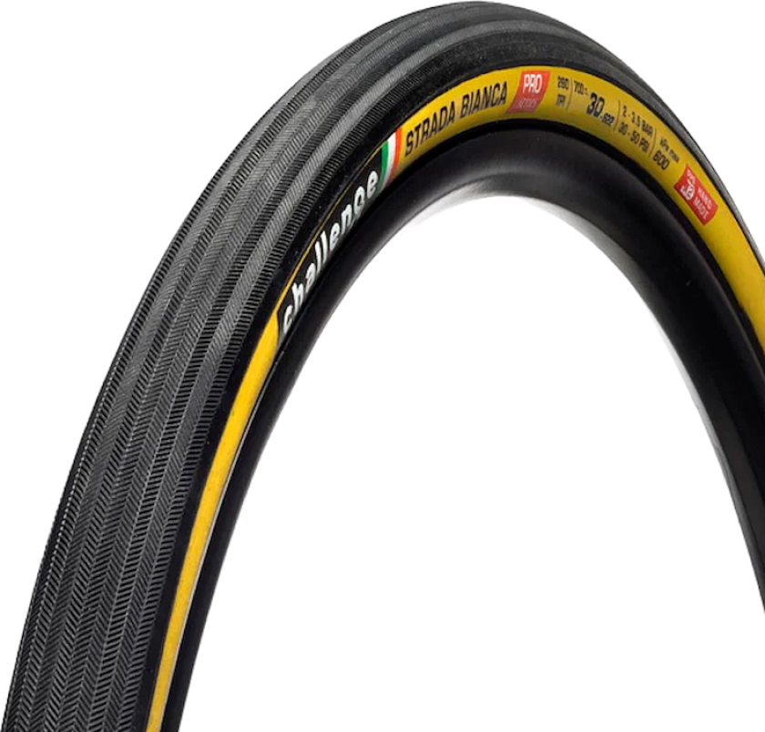 Strada Bianca gravel clincher tube only foldedekk 700x30c tan