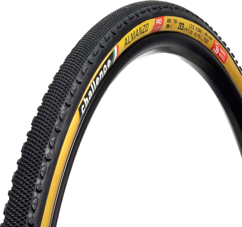 Almanzo Pro clincher foldedekk tube only gravel 700x33c tan