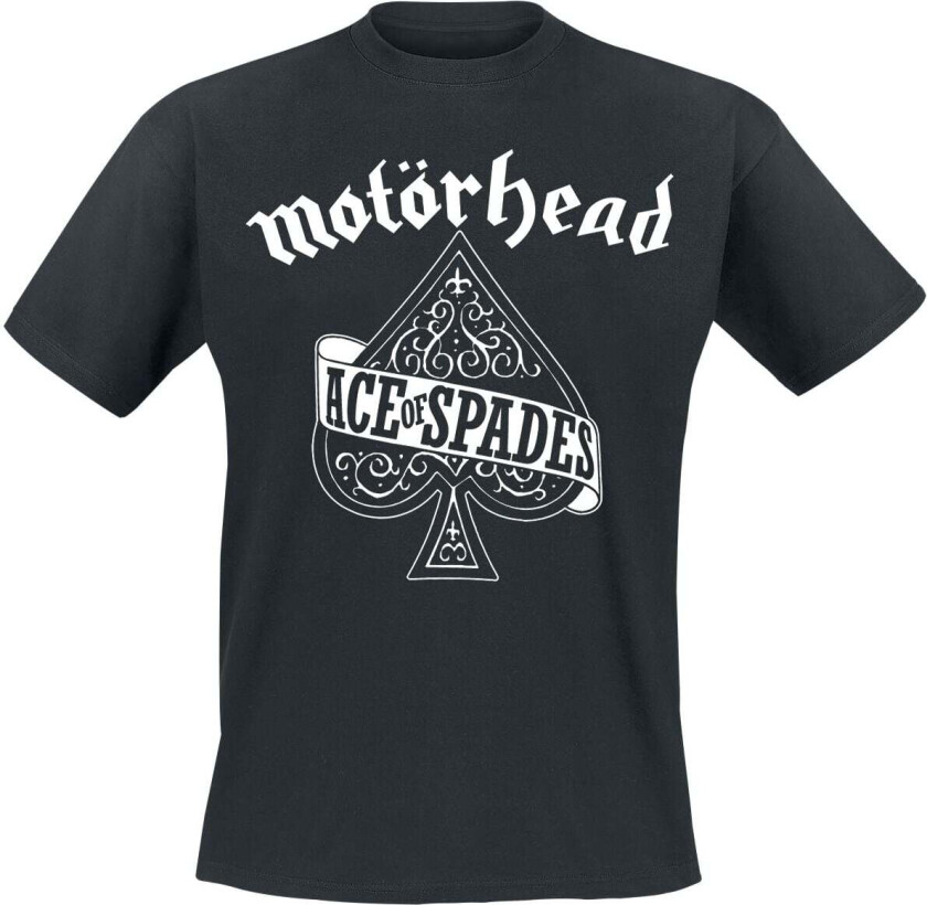 T-skjorte - Ace Of Spades - S til 5XL - Herrer - svart