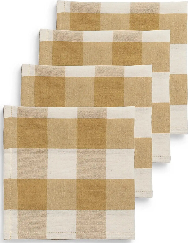 Napkins 4-Pack Ruth - Yellow - 40X40CM