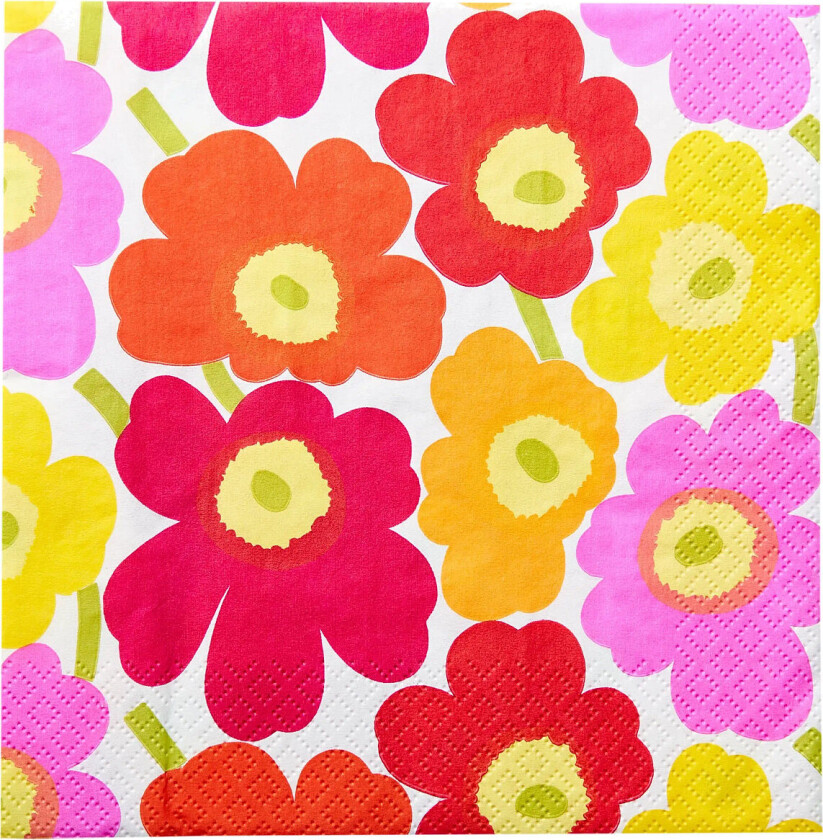 Marimekko Napkin Mini Unikko - Red - 24X24CM