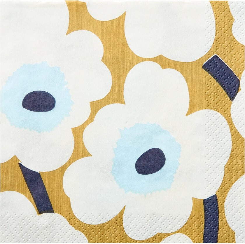 Marimekko Napkin Unikko - Beige - 24X24CM
