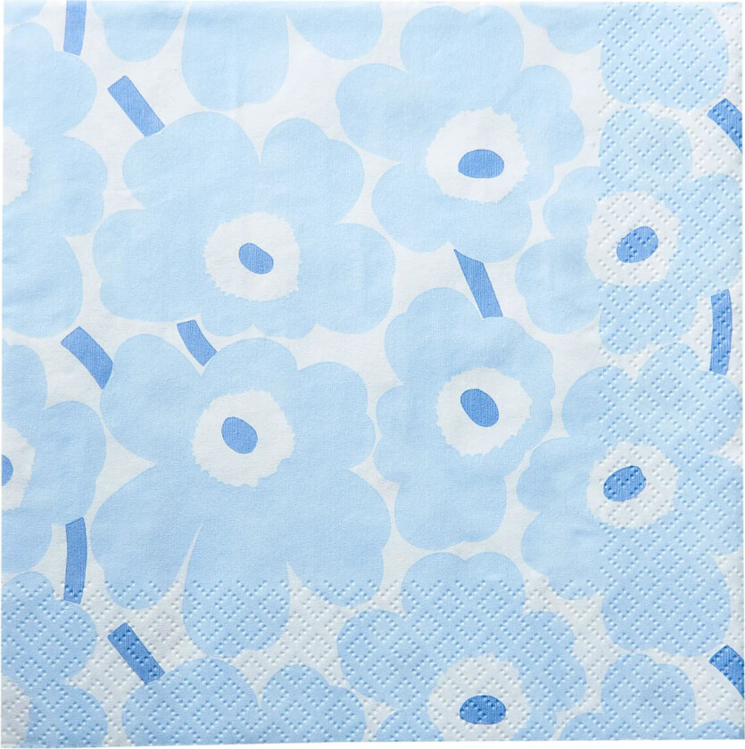 Marimekko Napkin Mini Unikko - Blue - 24X24CM