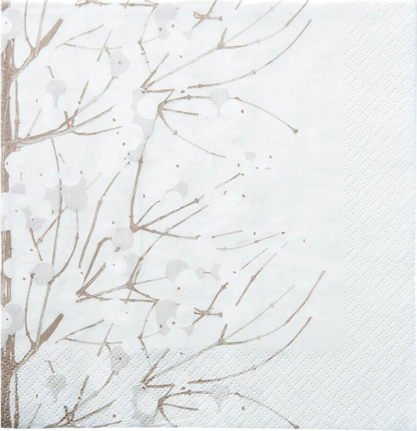 Marimekko Napkin Lumimarja - White - 24X24CM
