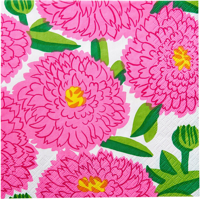 Marimekko Napkin Primavera - Pink - 24X24CM